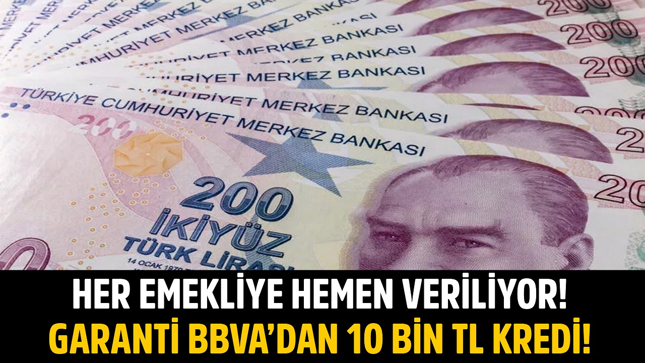 Garanti BBVA yeni kampanyasını duyurdu Emeklilere 10.000 TL ödenecek